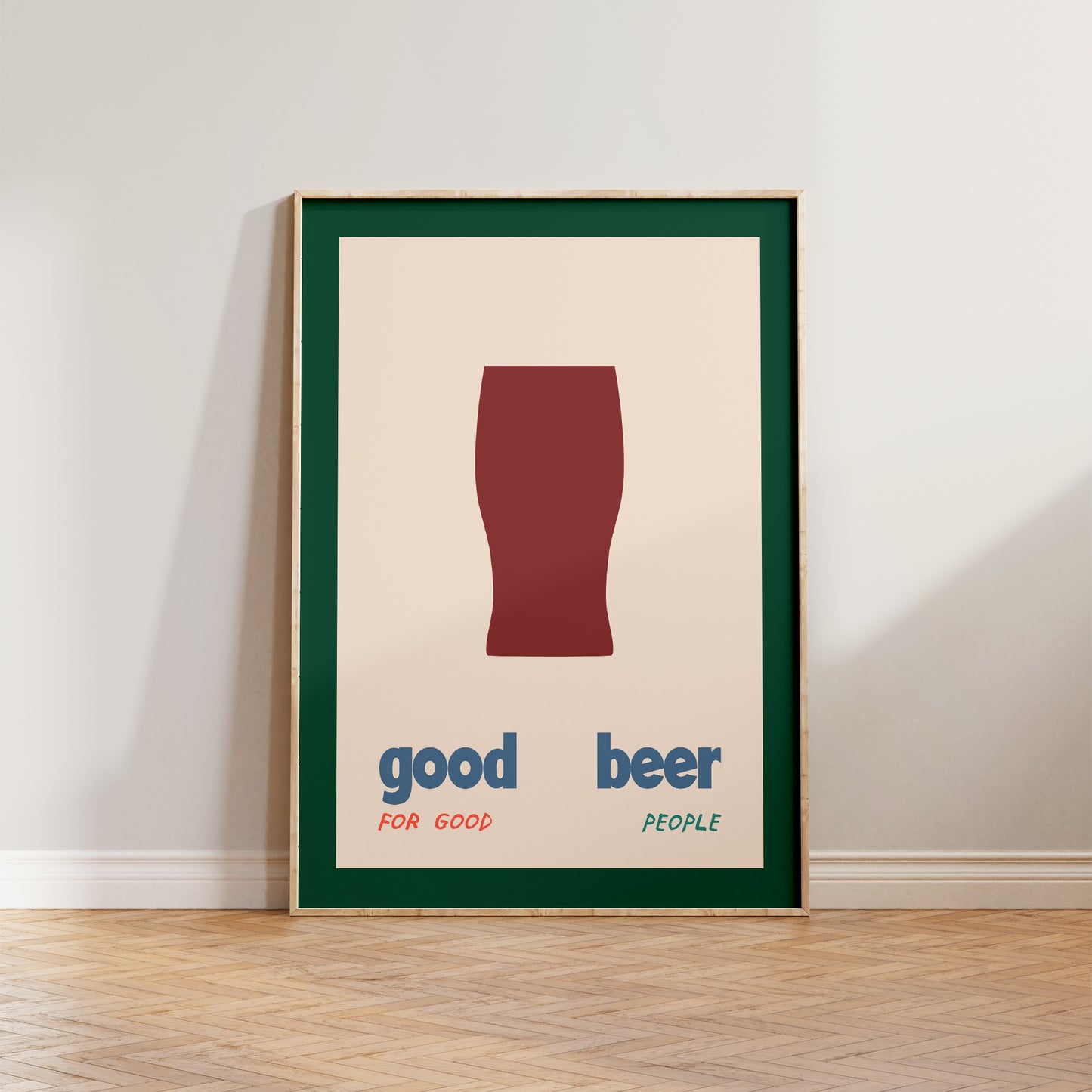 Good Beer For Good People Print