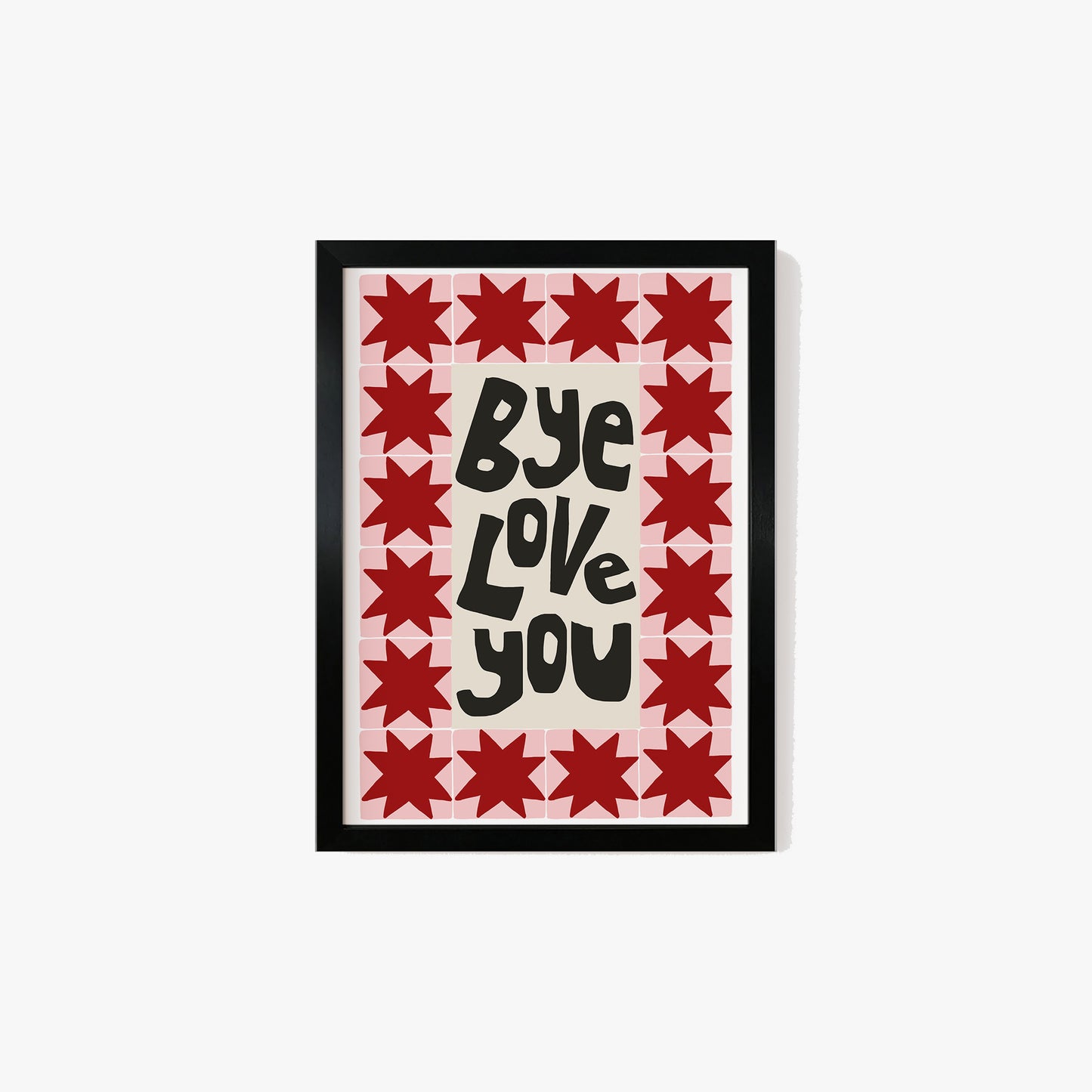 Bye, Love You Patchwork Print