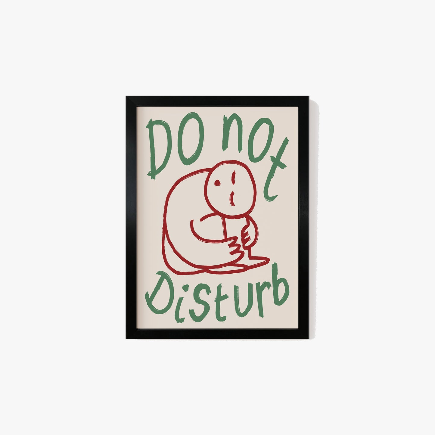 Do Not Disturb Doodle Print