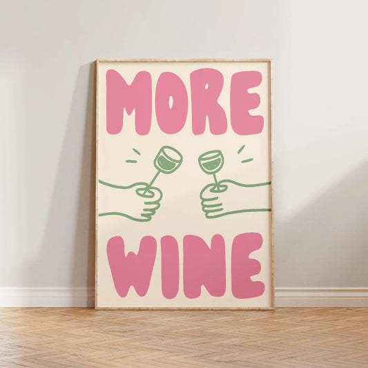 SECONDS More Wine Print