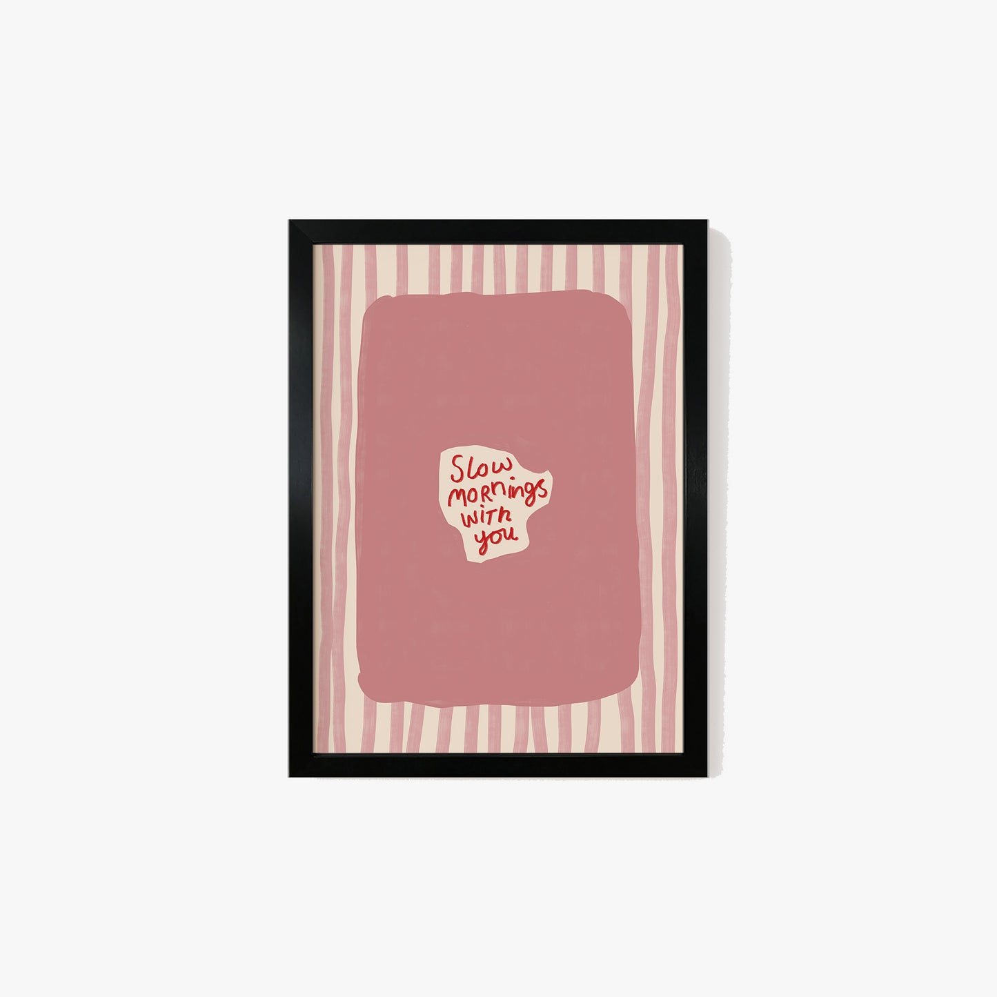 Slow Mornings With You Striped Print