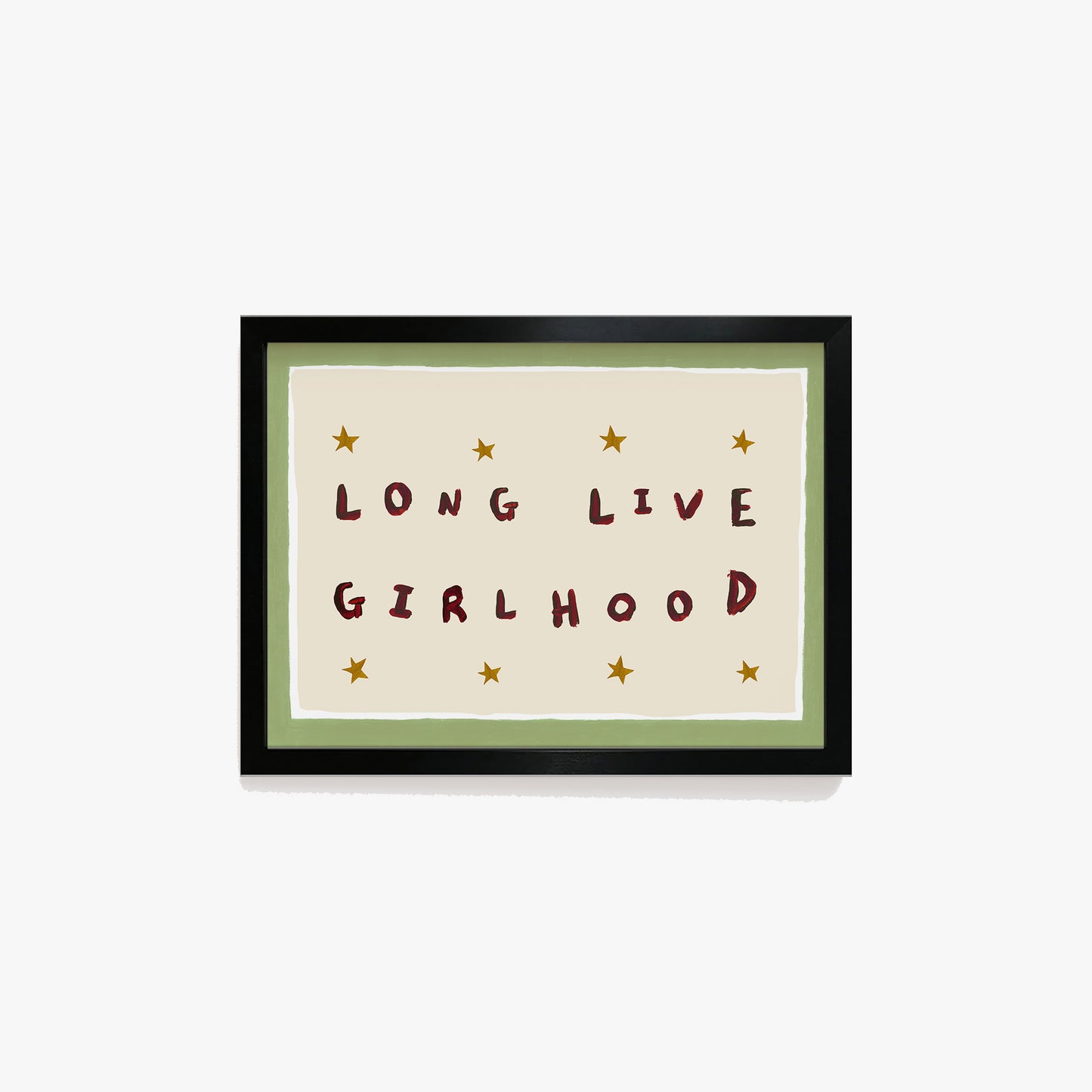 Long Live Girlhood Hand Painted Print