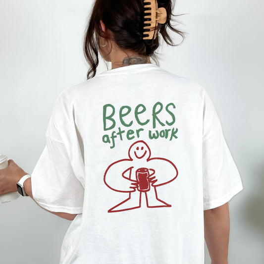 Beers After Work Doodle T-Shirt