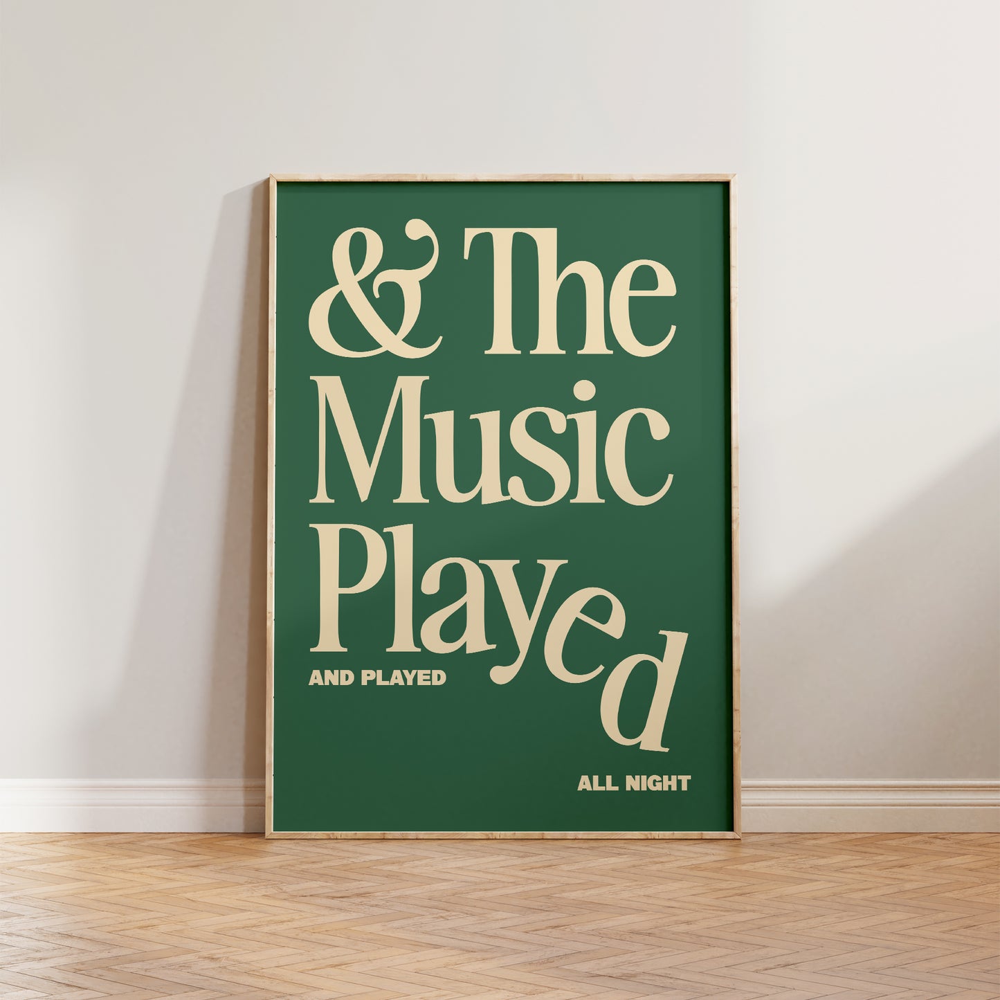 The Music Played Print