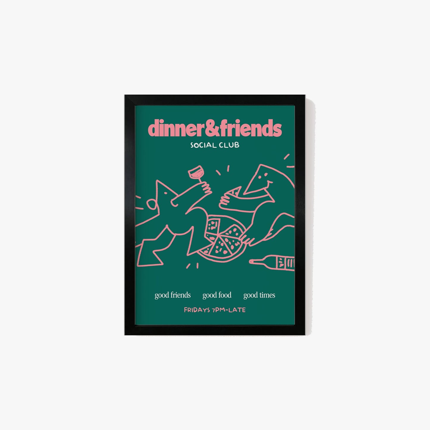 Dinner & Friends Social Club Print