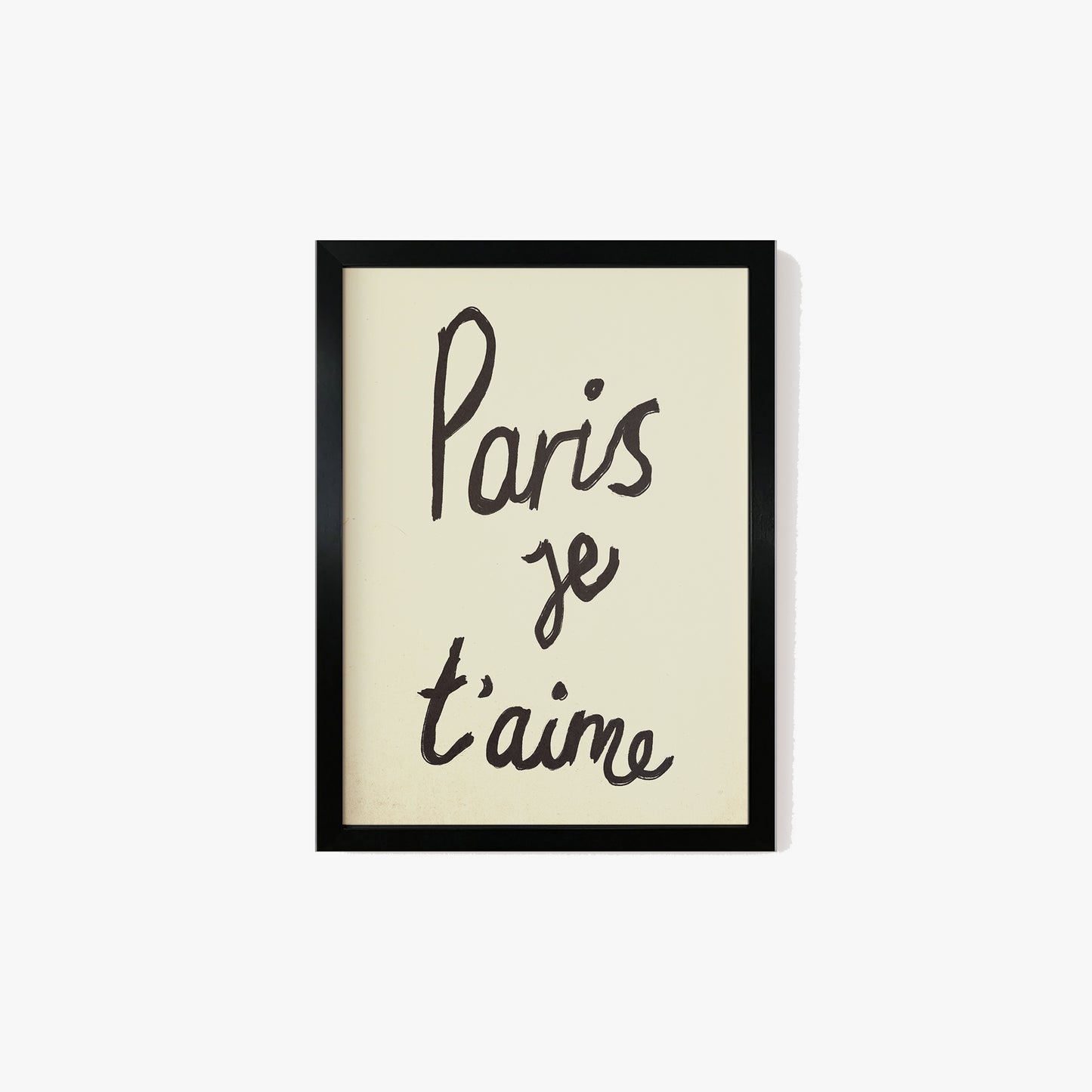 Paris Je T'aime Handwritten Print