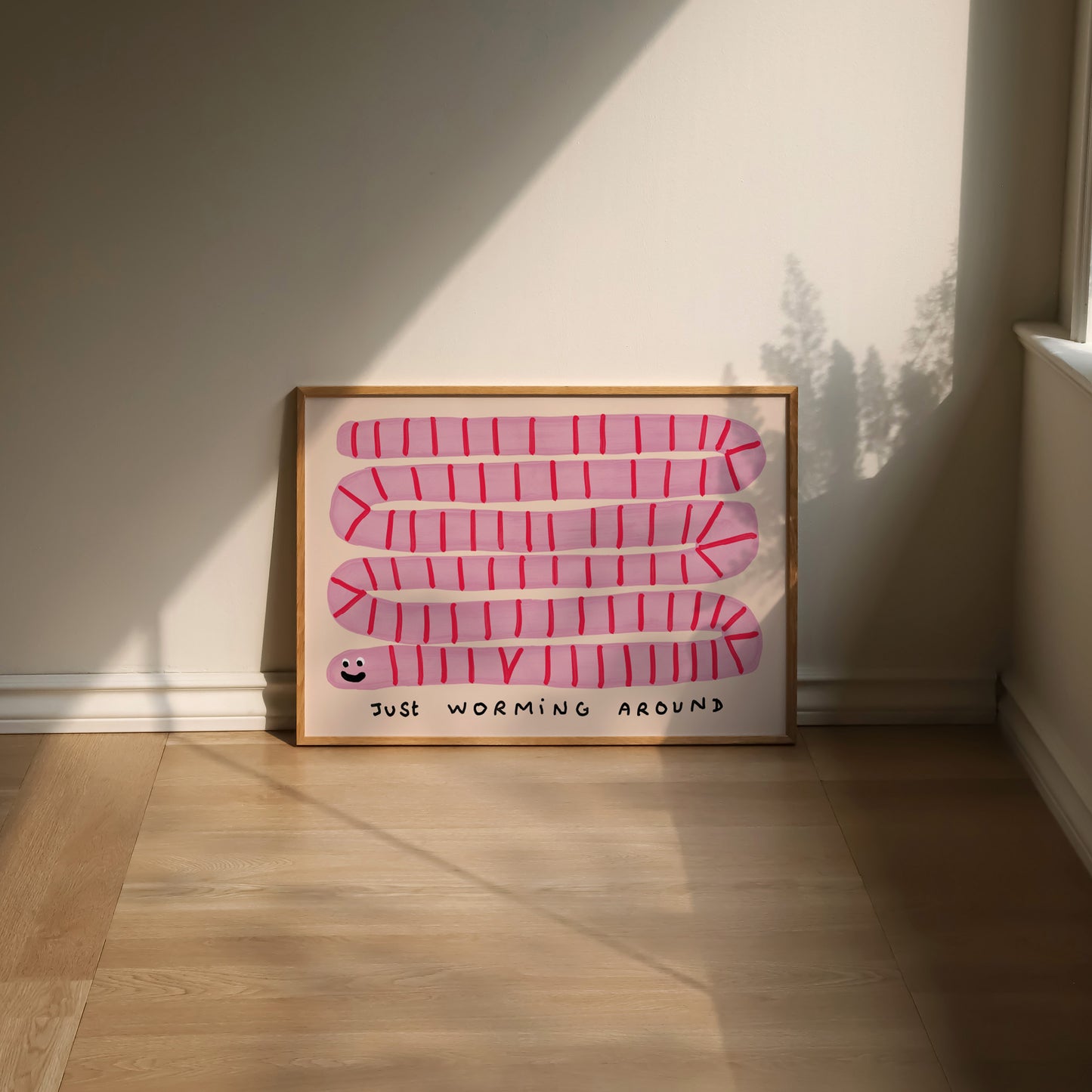 Just Worming Around Print