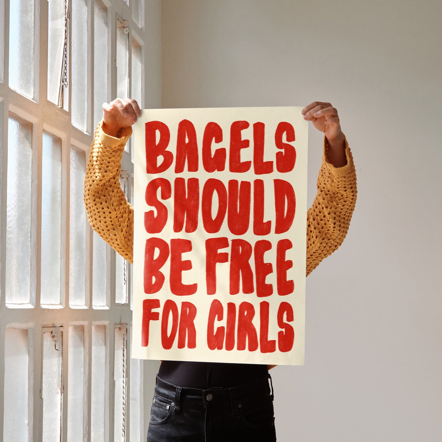 Bagels Should Be Free For Girls Print