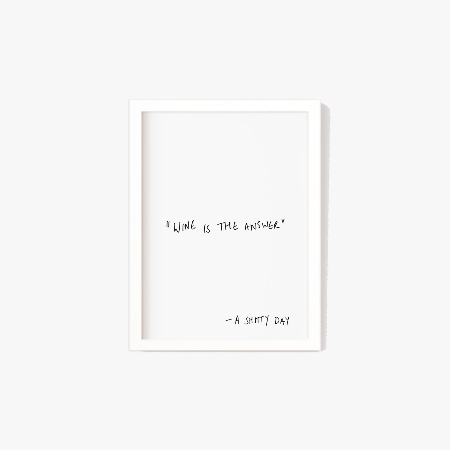 Wine Is The Answer Print