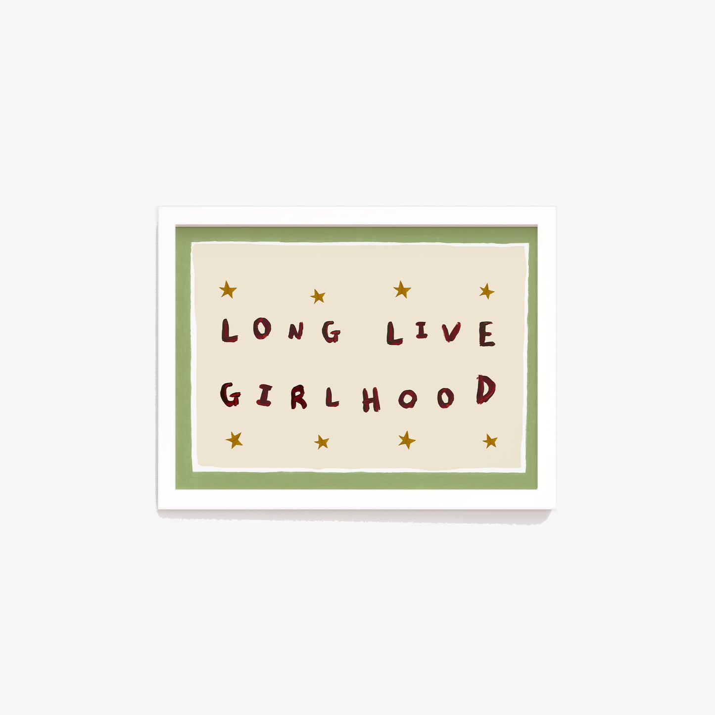Long Live Girlhood Hand Painted Print