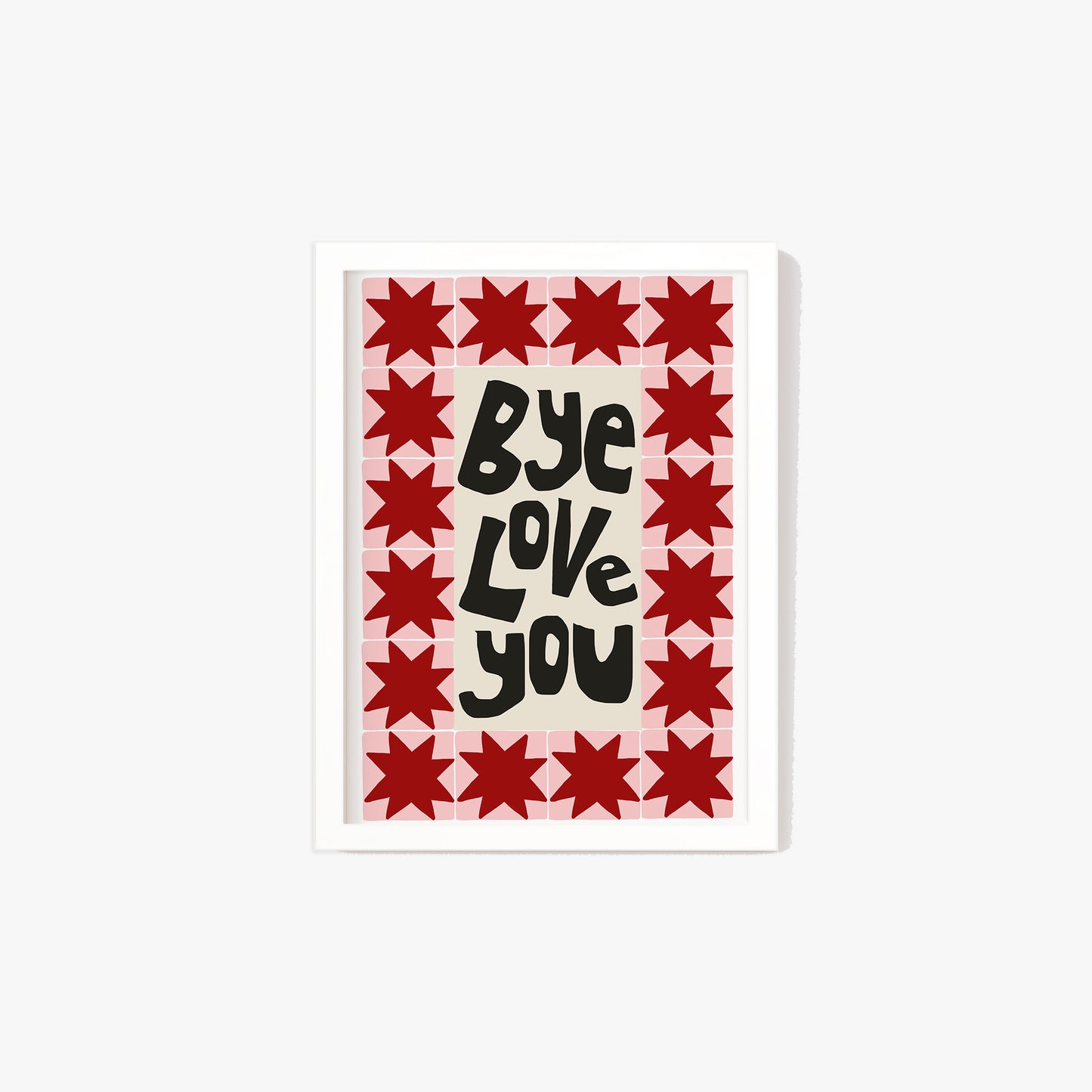 Bye, Love You Patchwork Print