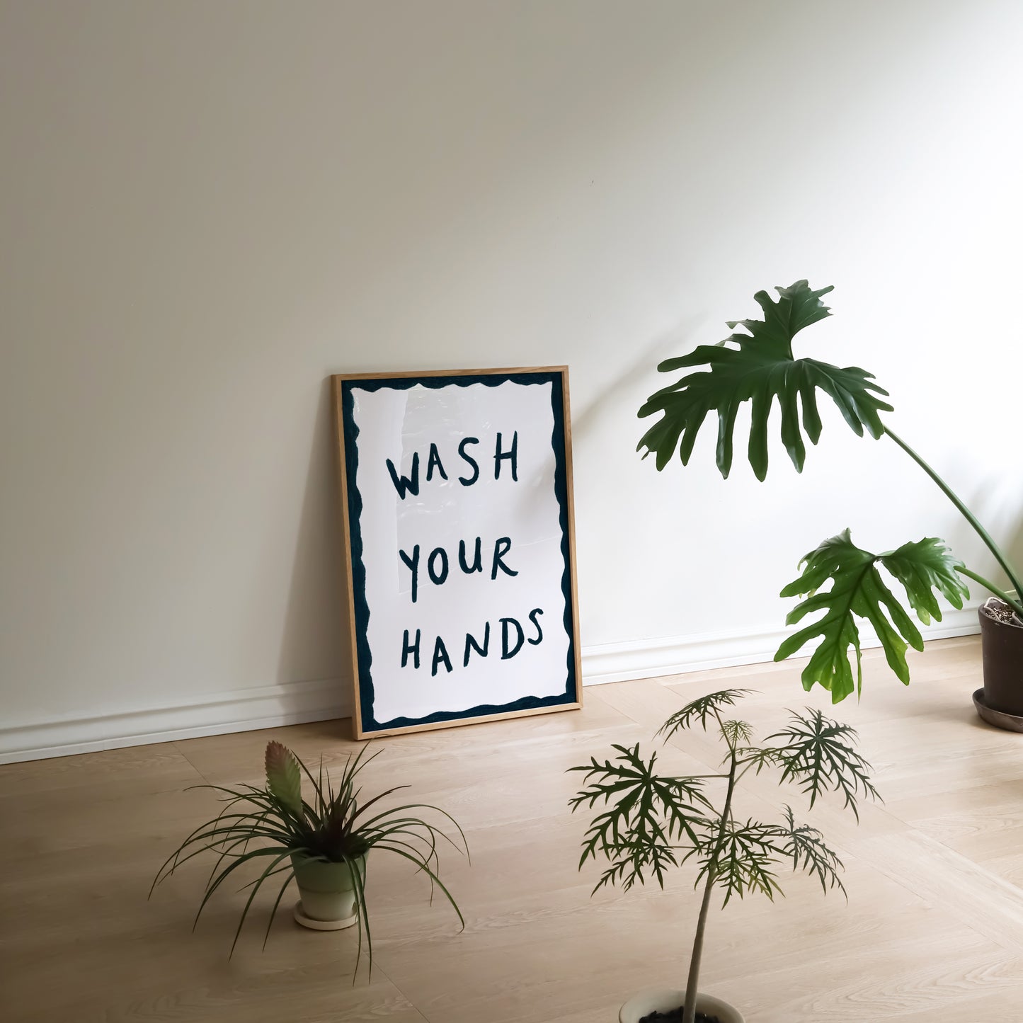 Wash Your Hands Hand Painted Print