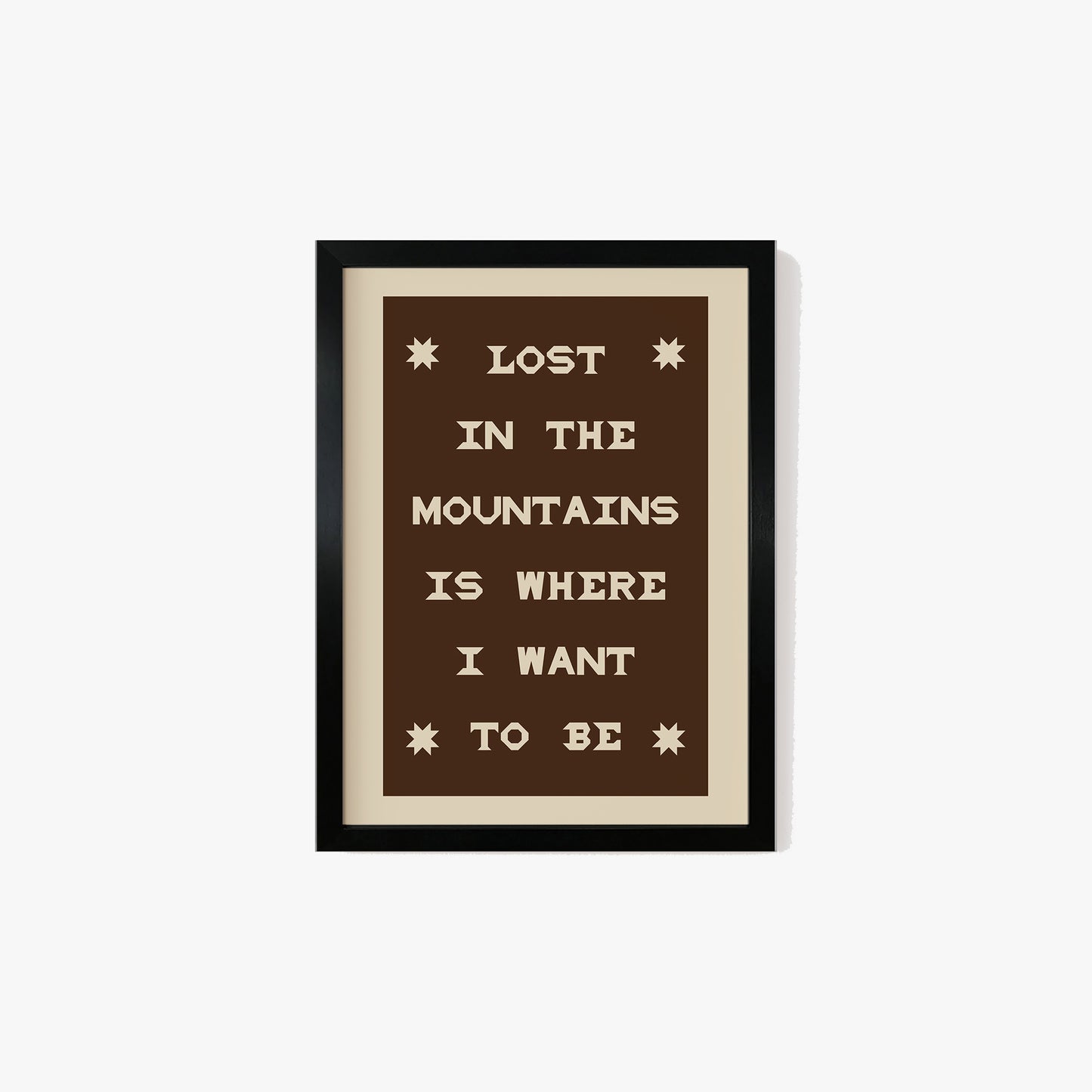 Lost In The Mountains Print
