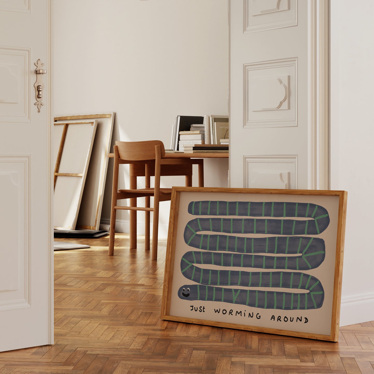 Just Worming Around Print