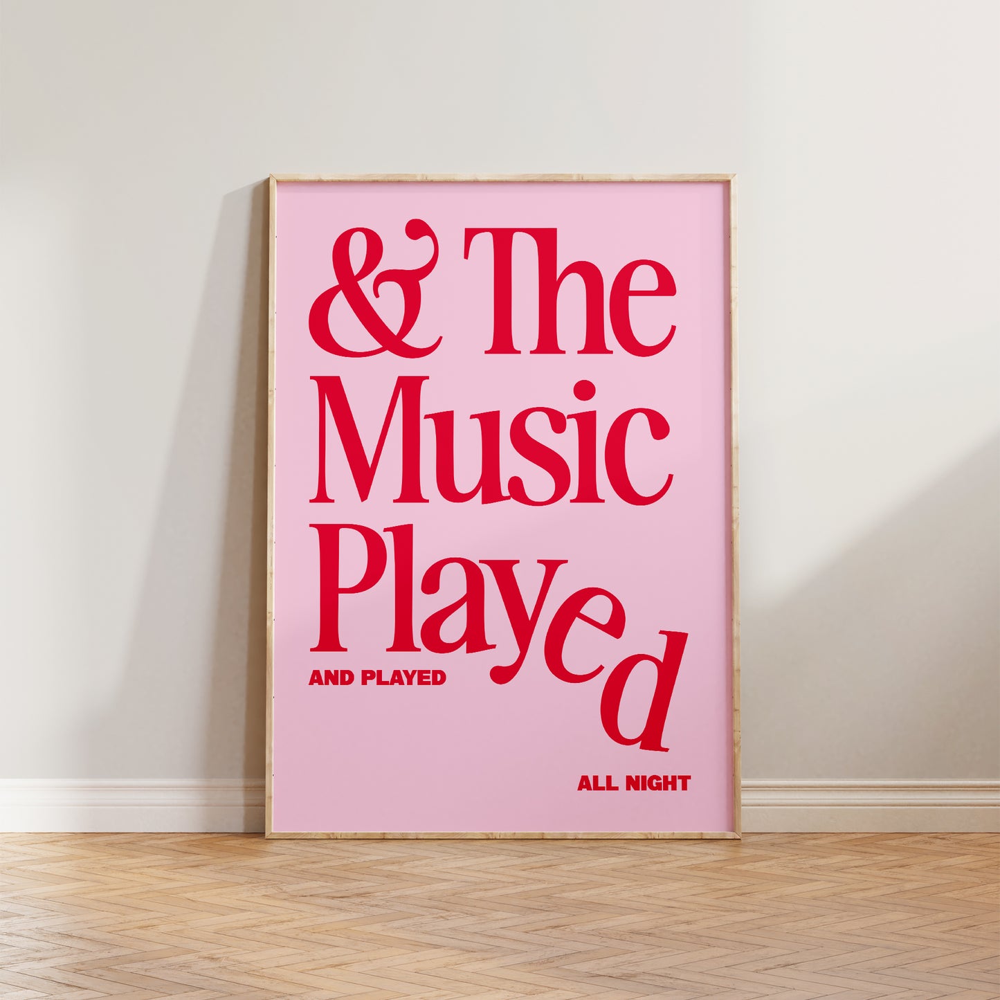 The Music Played Print