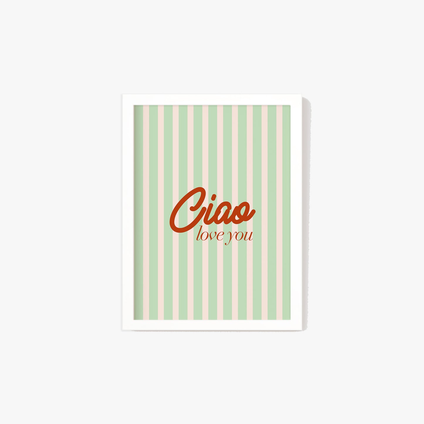 Ciao Love You Hallway Stripe Print