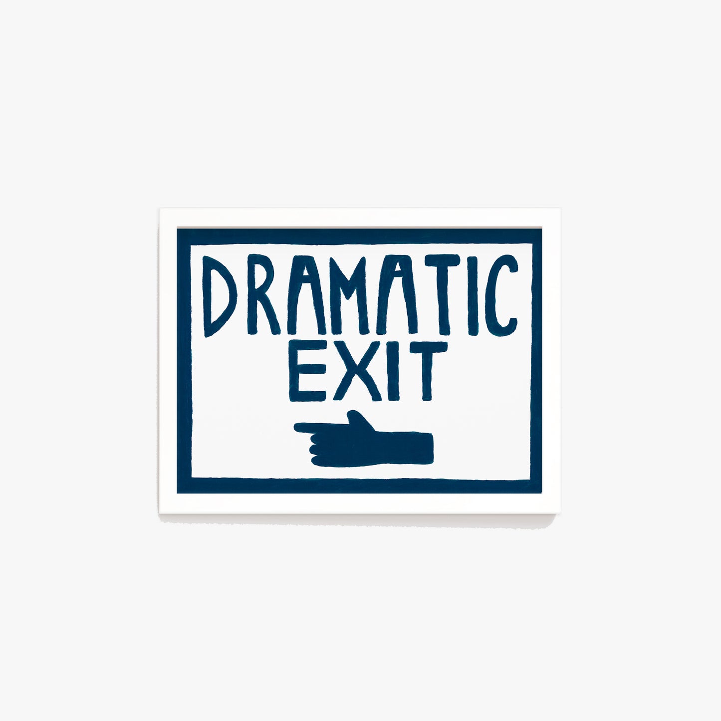 Dramatic Exit Pointing LEFT Print