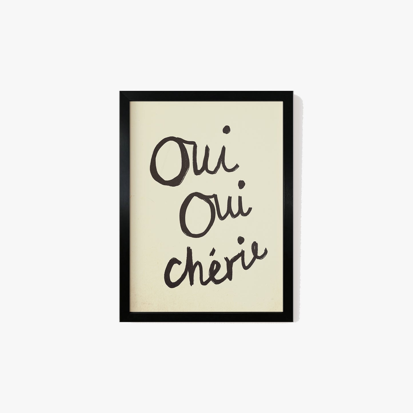 Oui Oui Chérie Handwritten Print