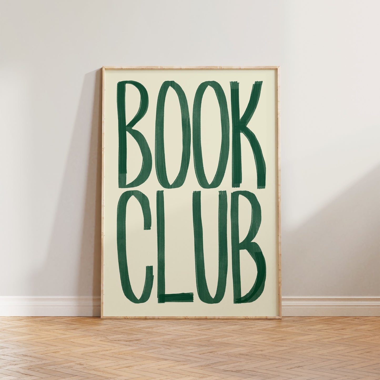 Book Club Typography Print