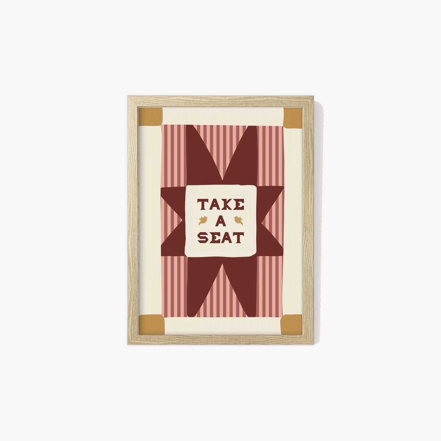 Take A Seat Stripe Print