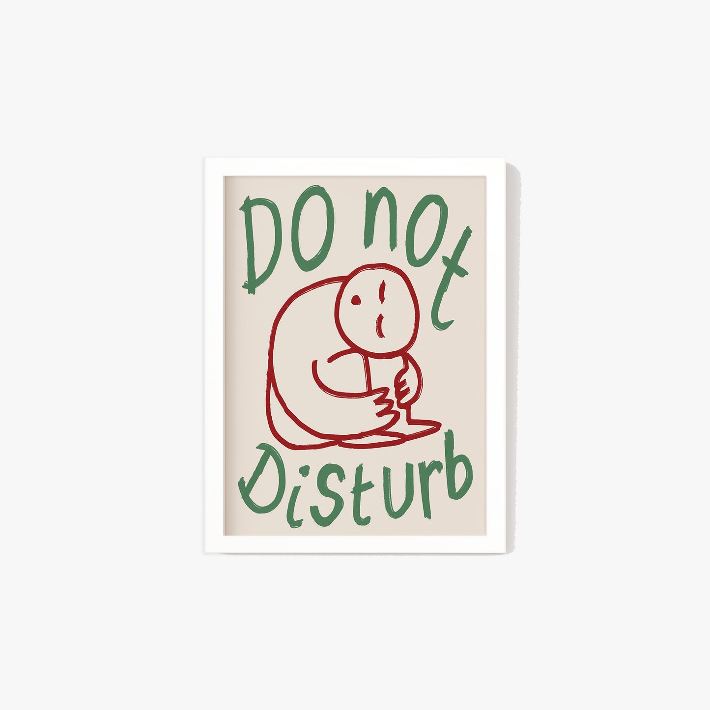 Do Not Disturb Doodle Print