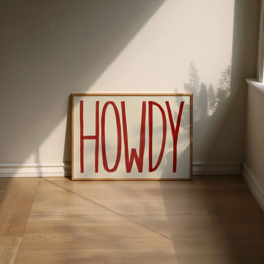 SECONDS Howdy Print