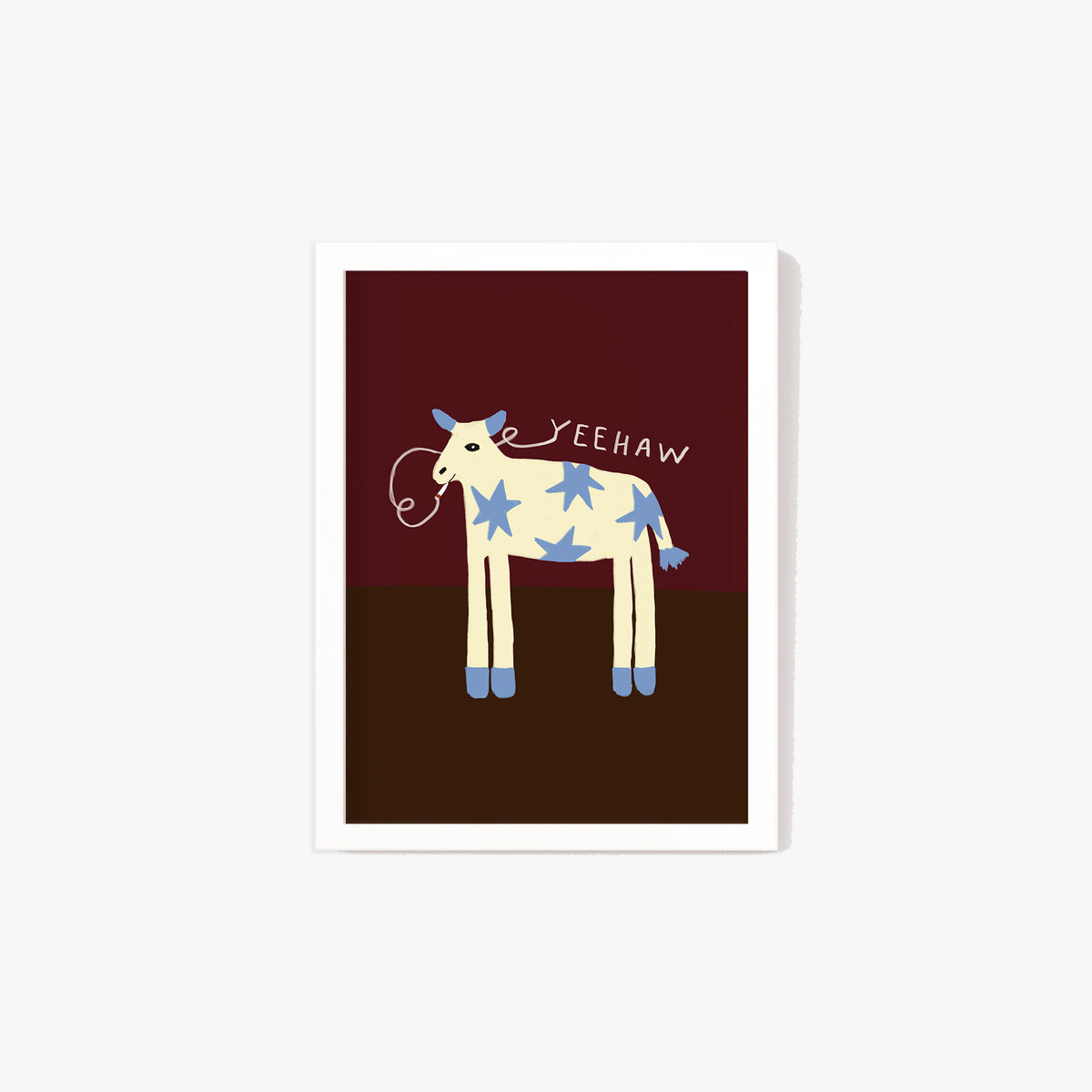 Yeehaw Cow Print
