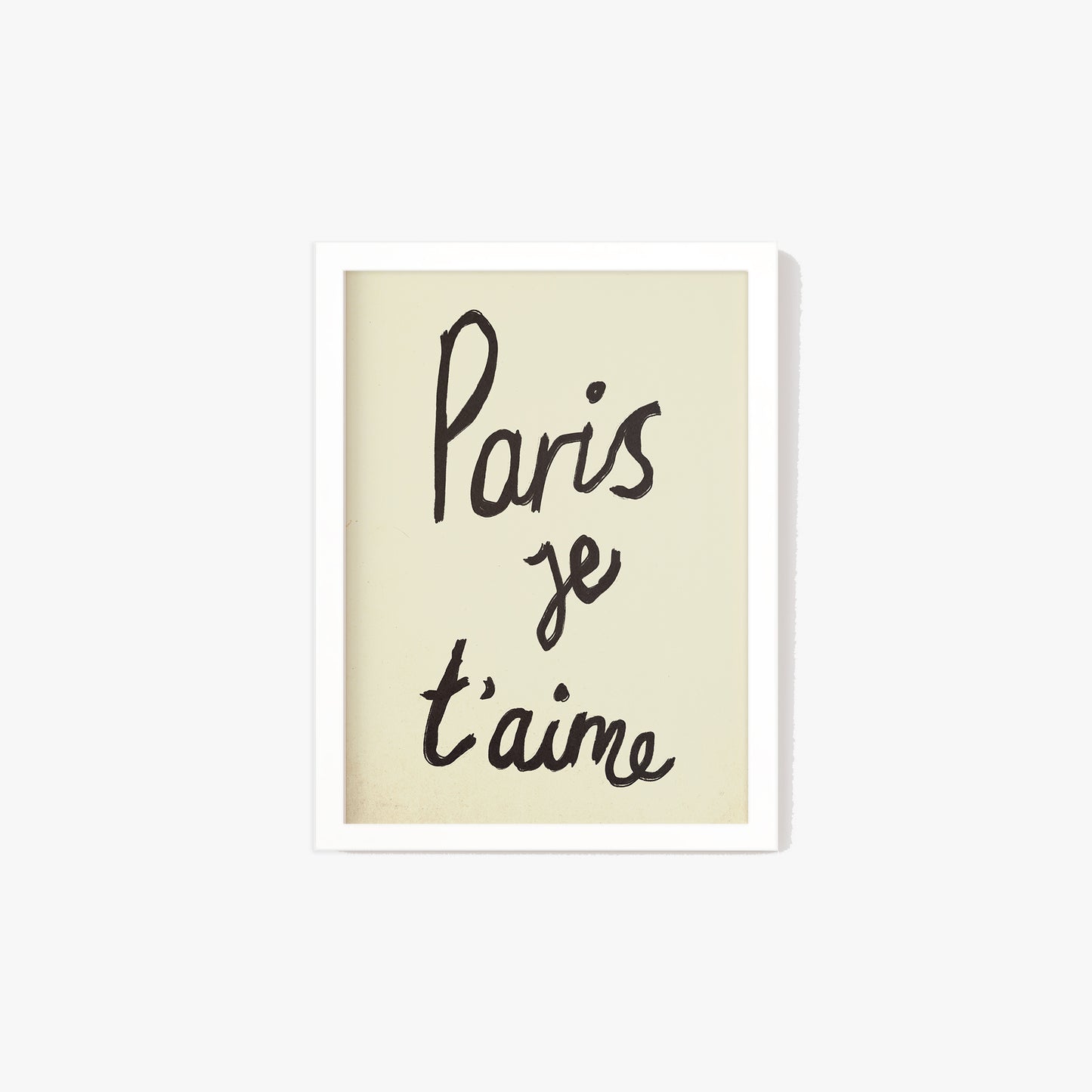 Paris Je T'aime Handwritten Print