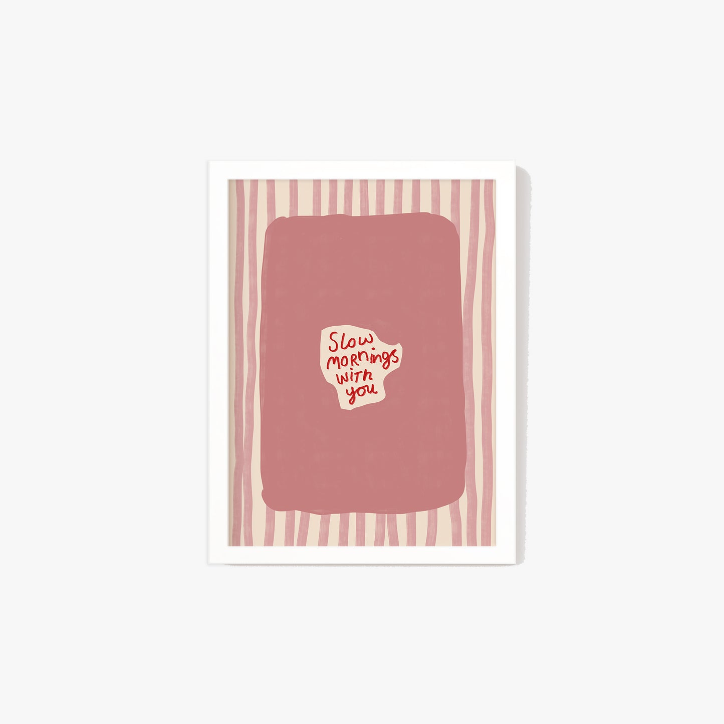 Slow Mornings With You Striped Print