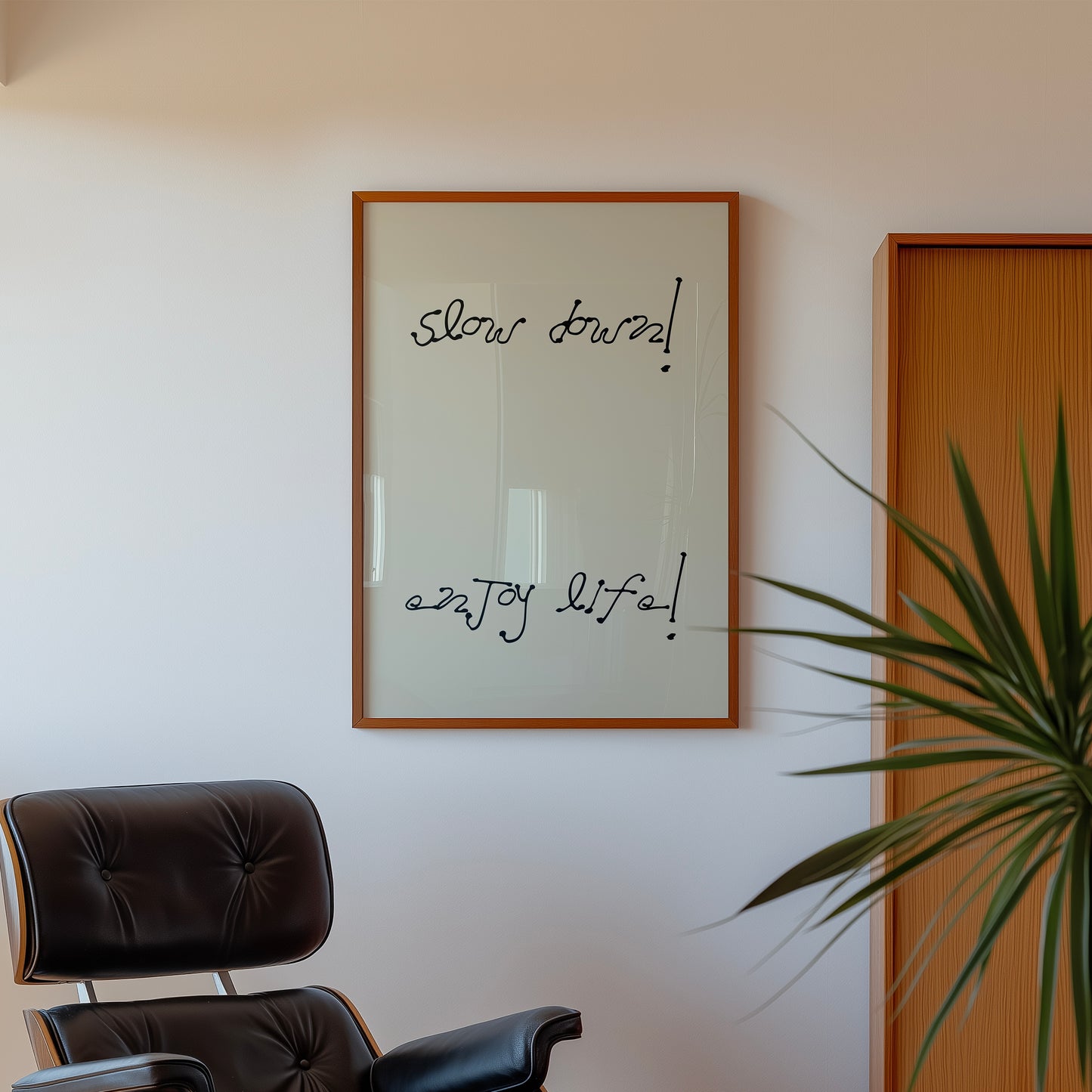 Slow Down Enjoy Life Minimalist Print