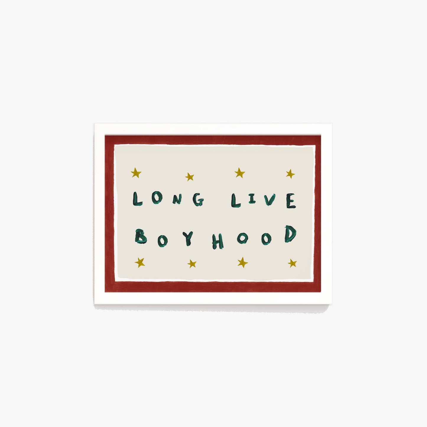 Long Live Boyhood Hand Painted Print
