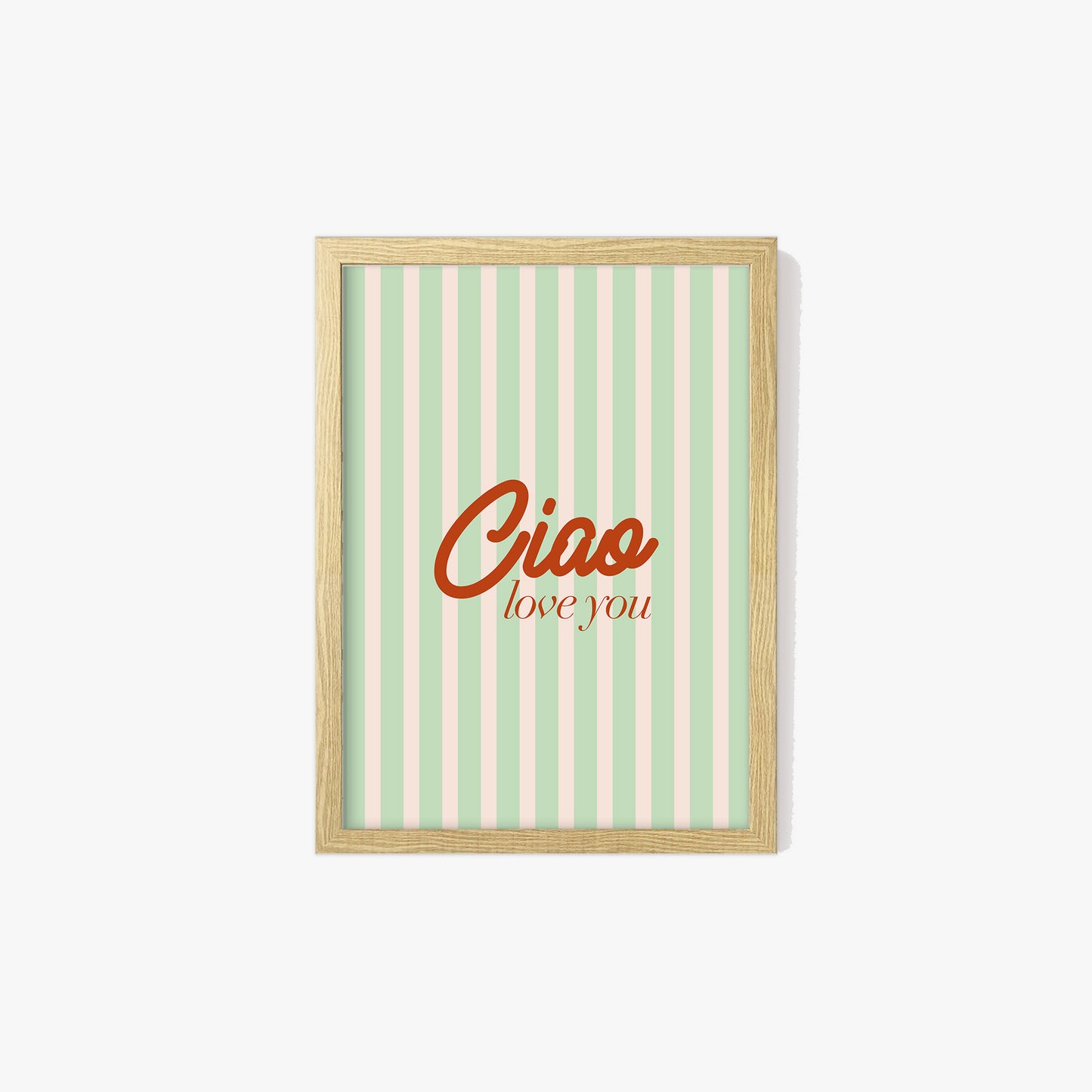 Ciao Love You Hallway Stripe Print