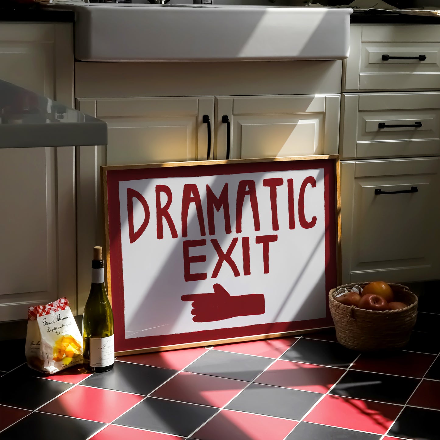 Dramatic Exit Pointing LEFT Print