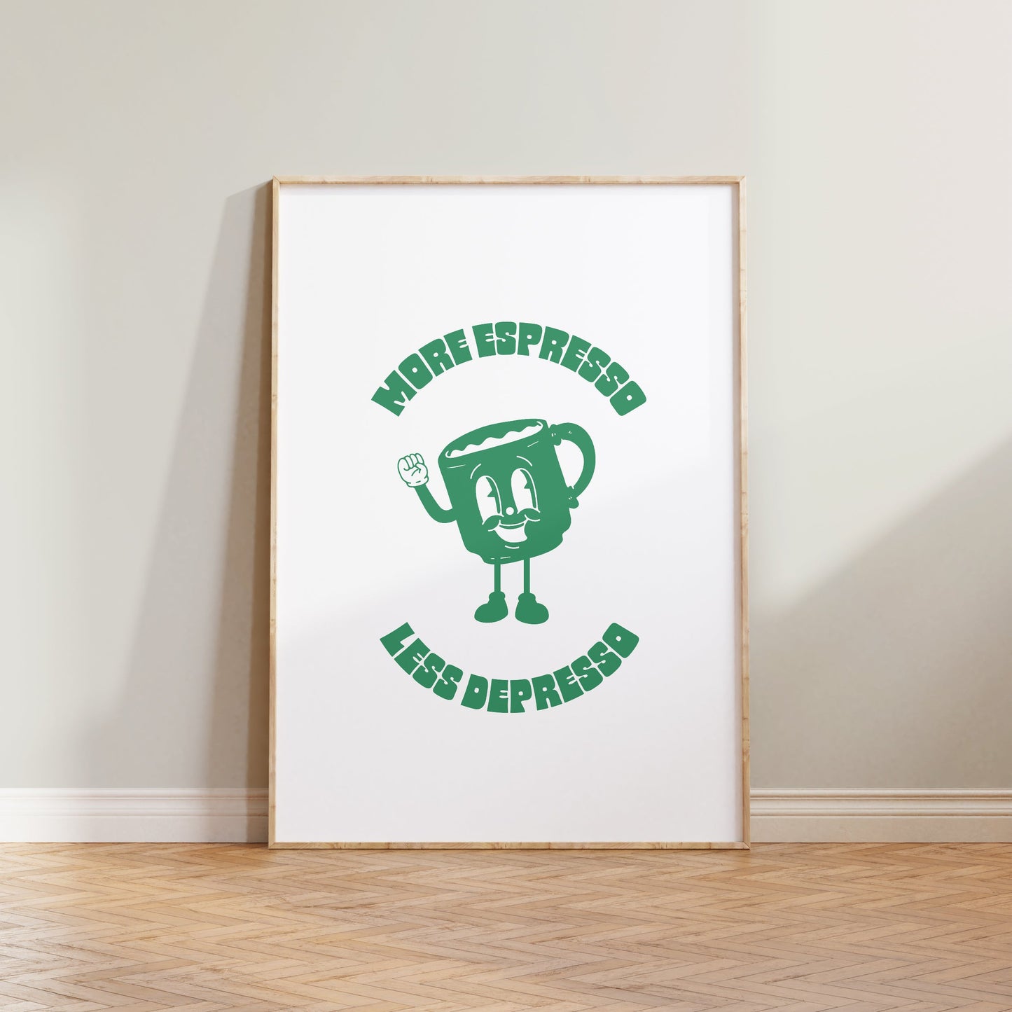 SECONDS Retro More Espresso Less Depresso Print