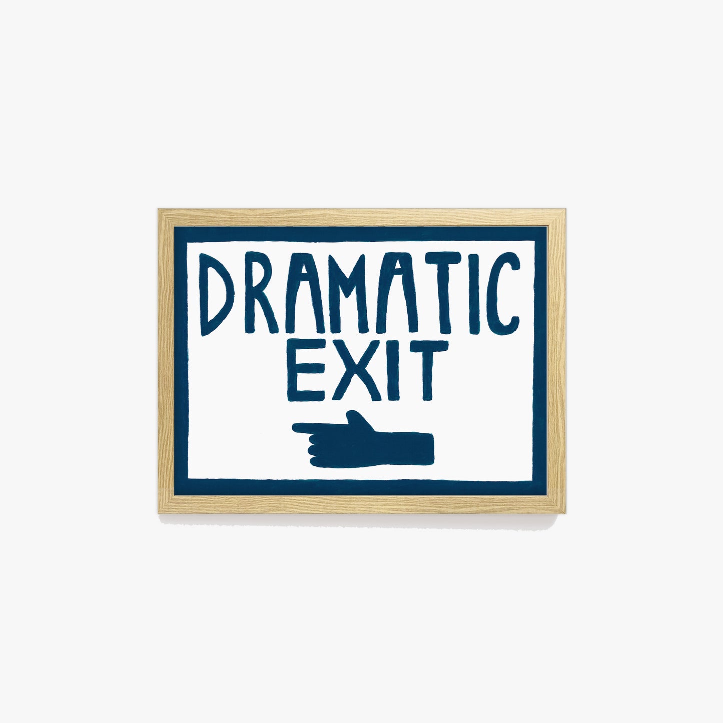 Dramatic Exit Pointing LEFT Print