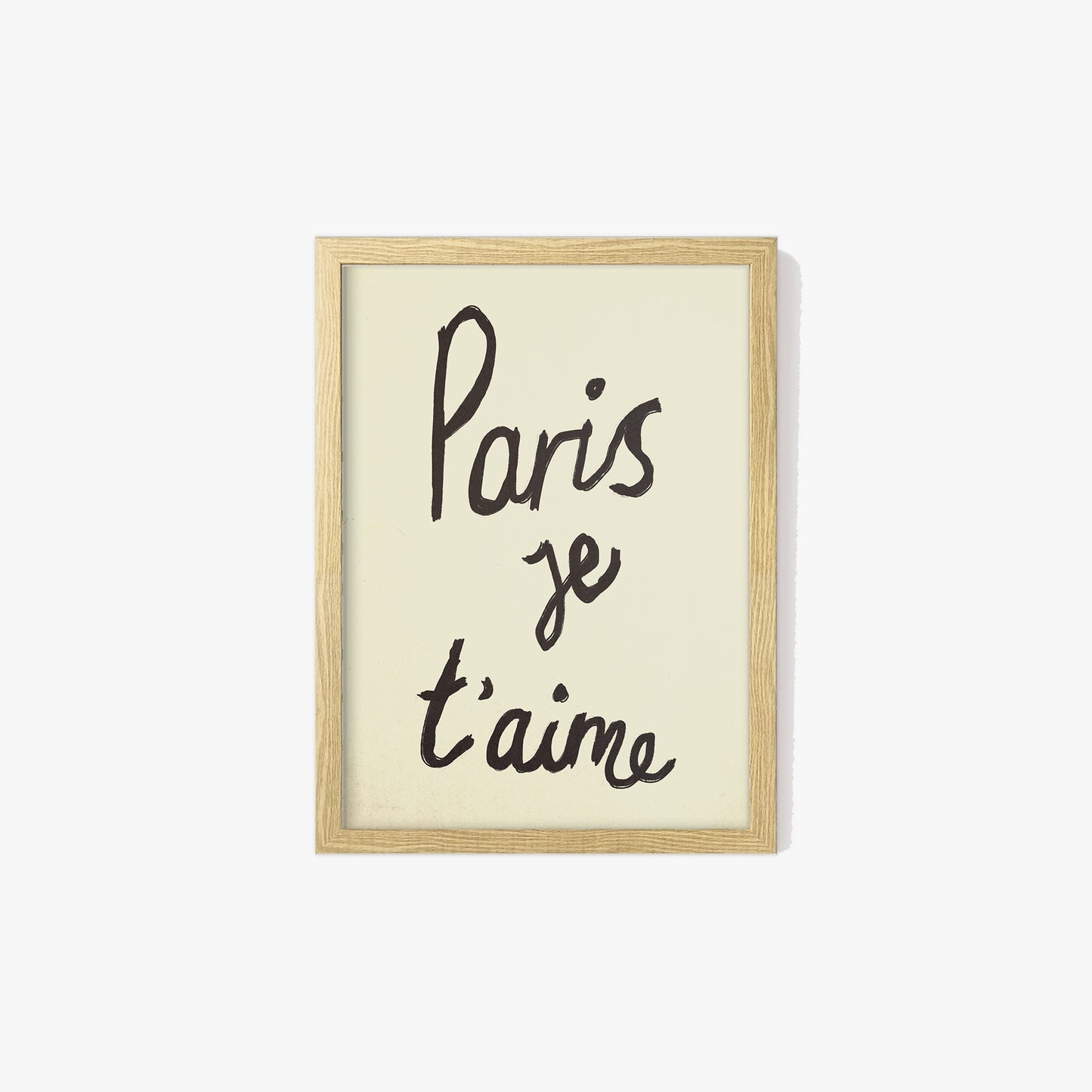 Paris Je T'aime Handwritten Print