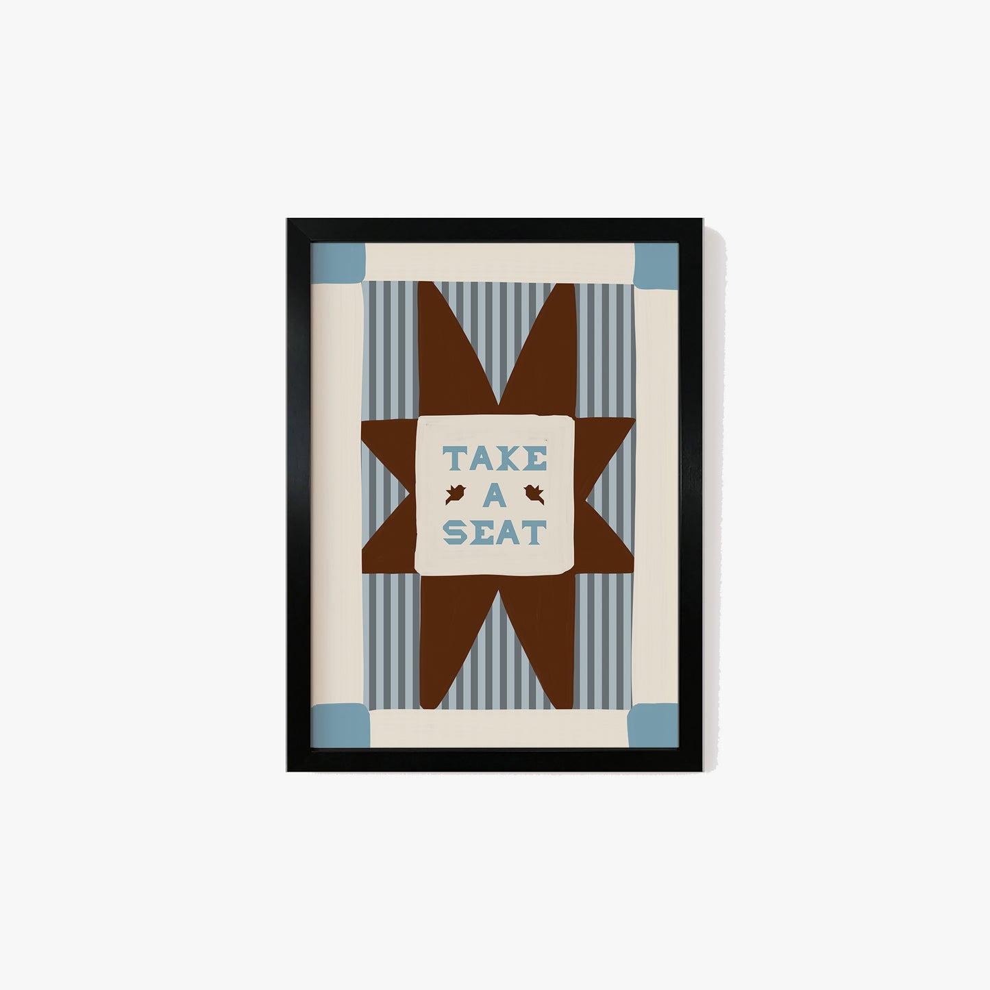 Take A Seat Stripe Print