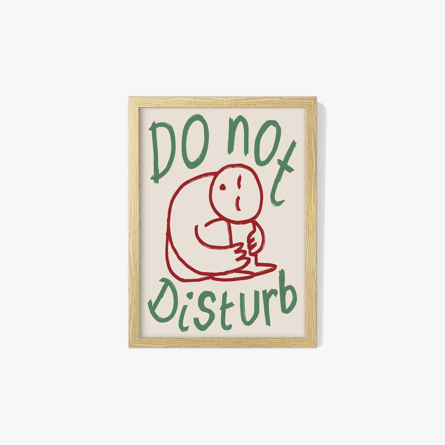 Do Not Disturb Doodle Print