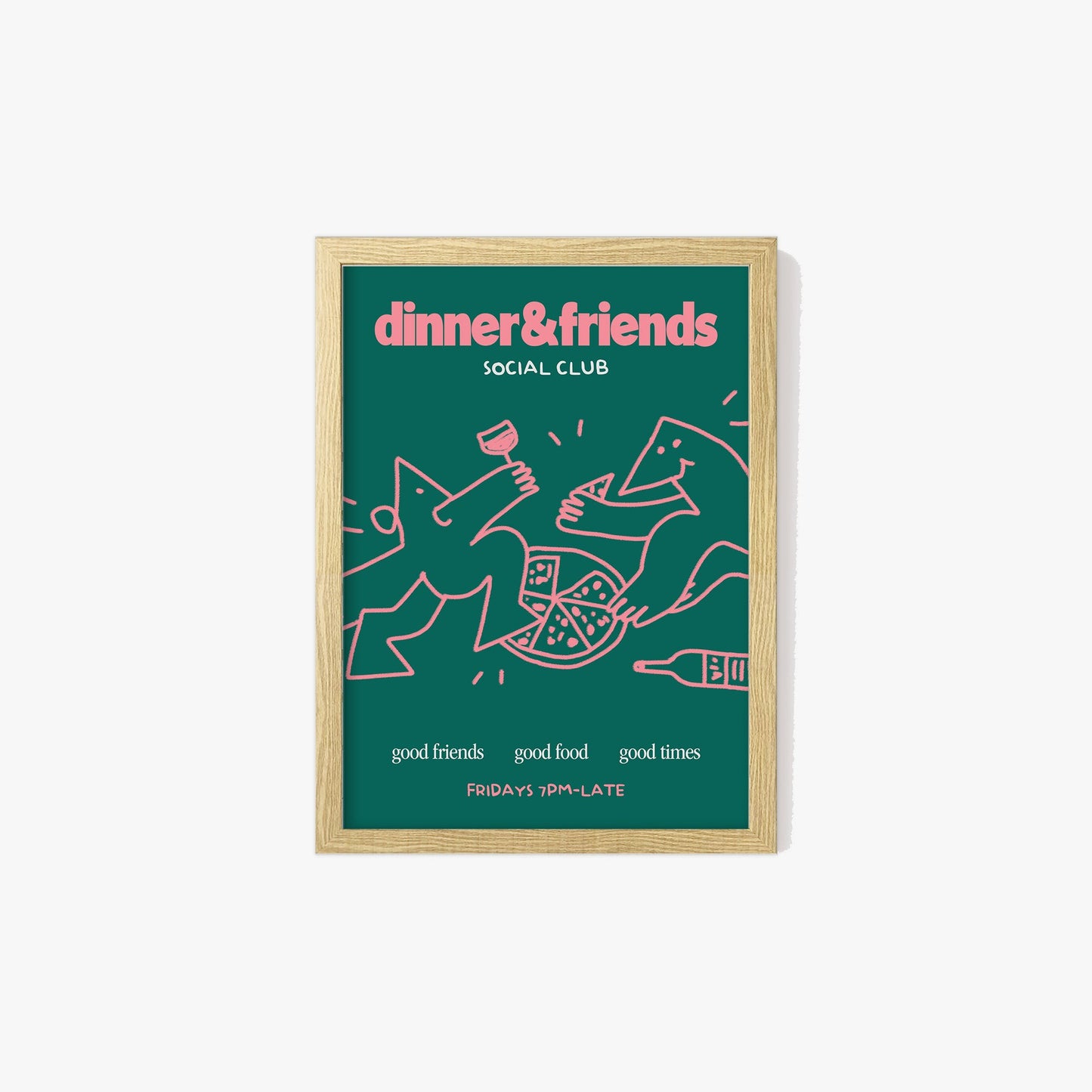 Dinner & Friends Social Club Print