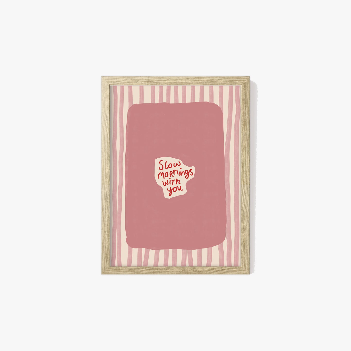 Slow Mornings With You Striped Print