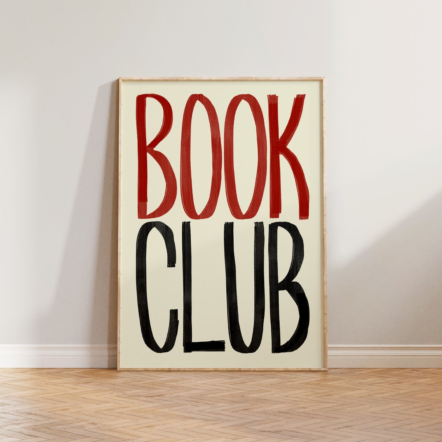 Book Club Typography Print