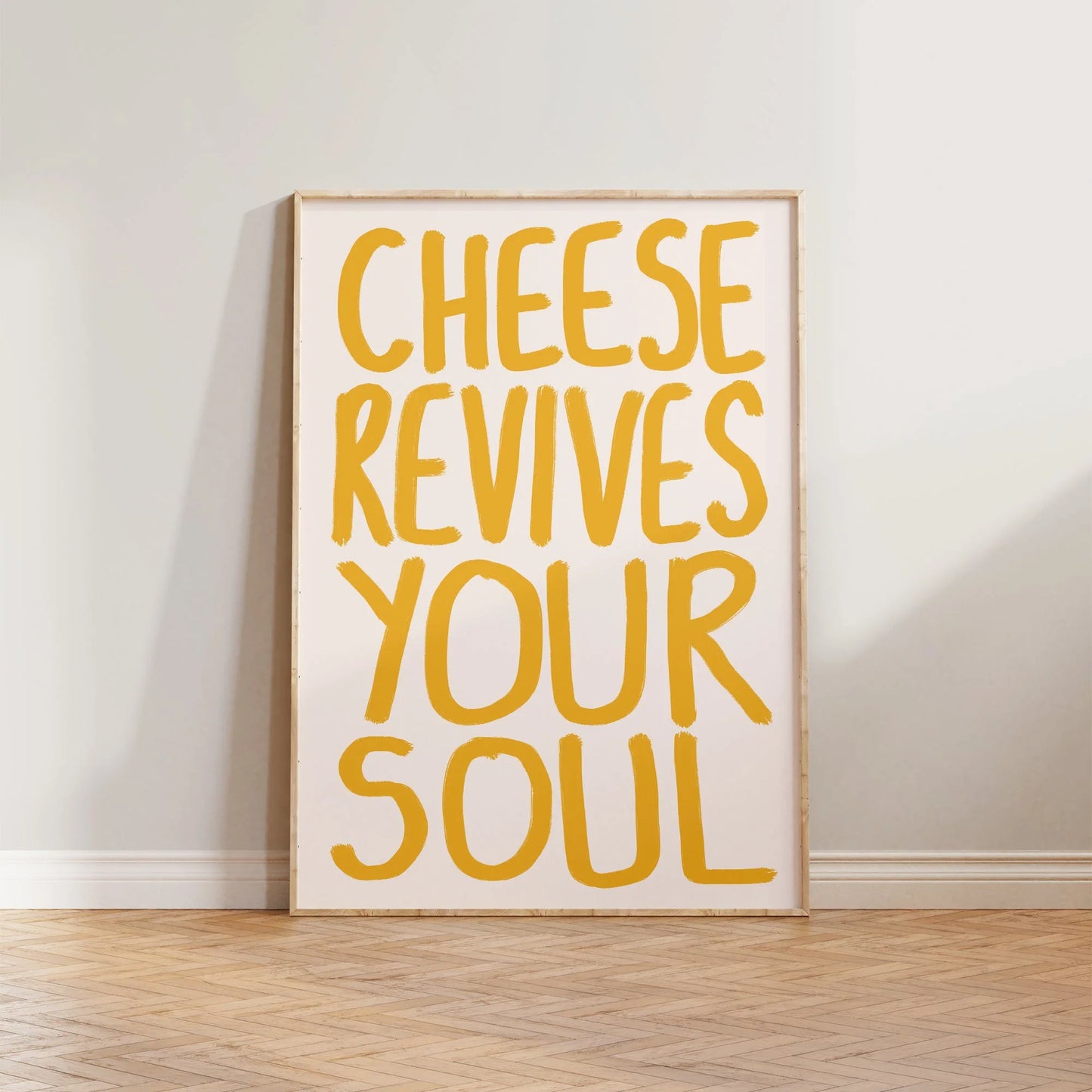 SECONDS Cheese Revives Your Soul Print