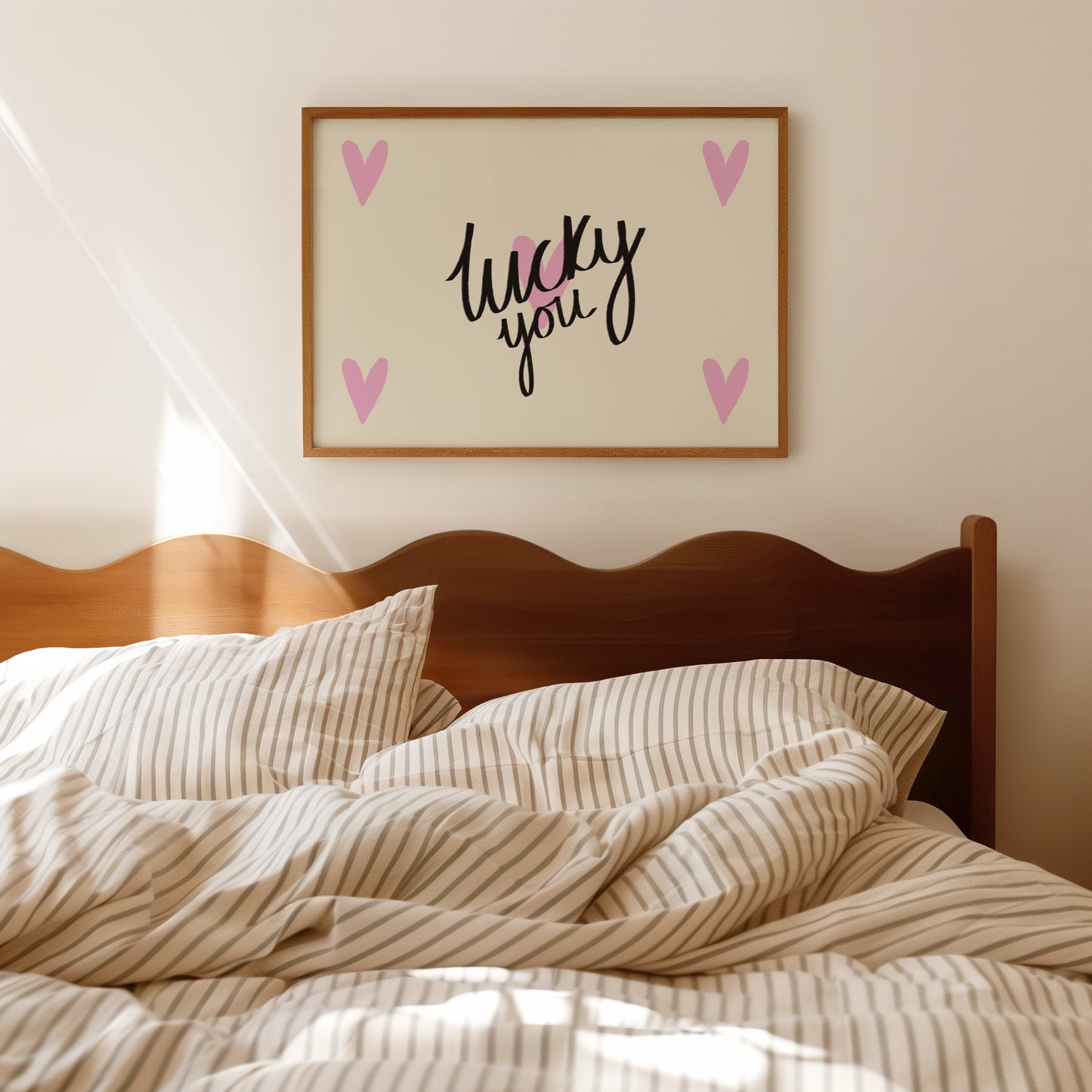 Lucky You Hearts Print