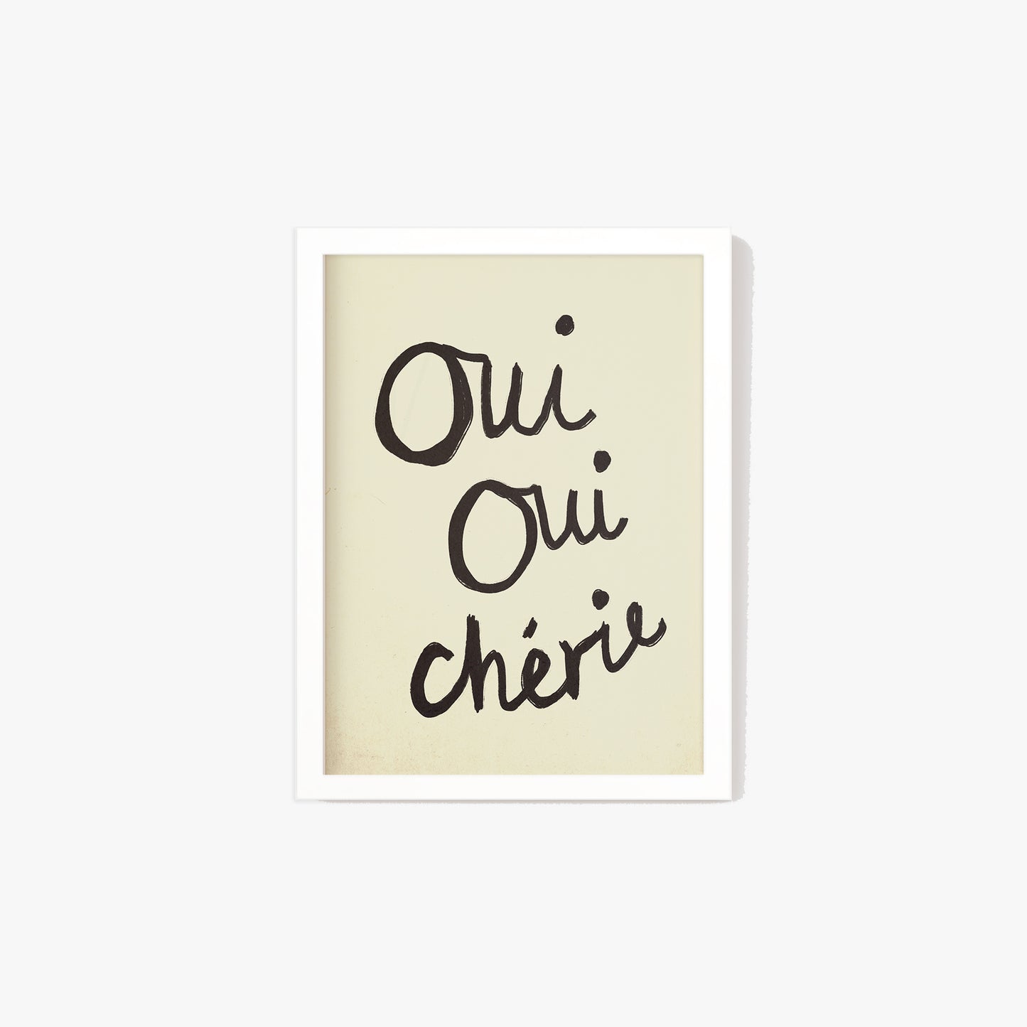 Oui Oui Chérie Handwritten Print