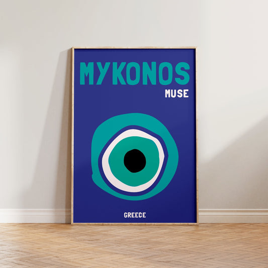 SECONDS Mykonos Blue Print
