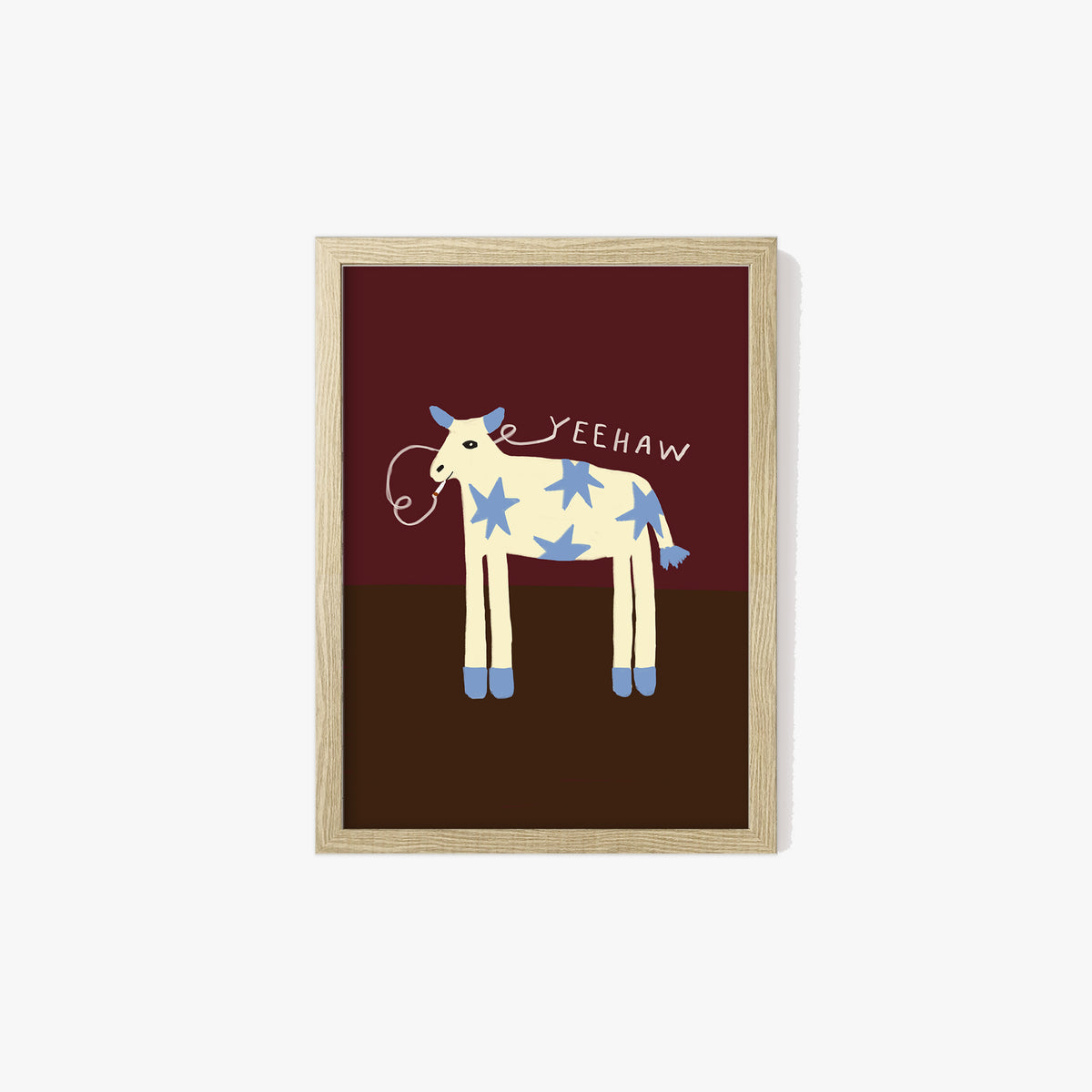 Yeehaw Cow Print
