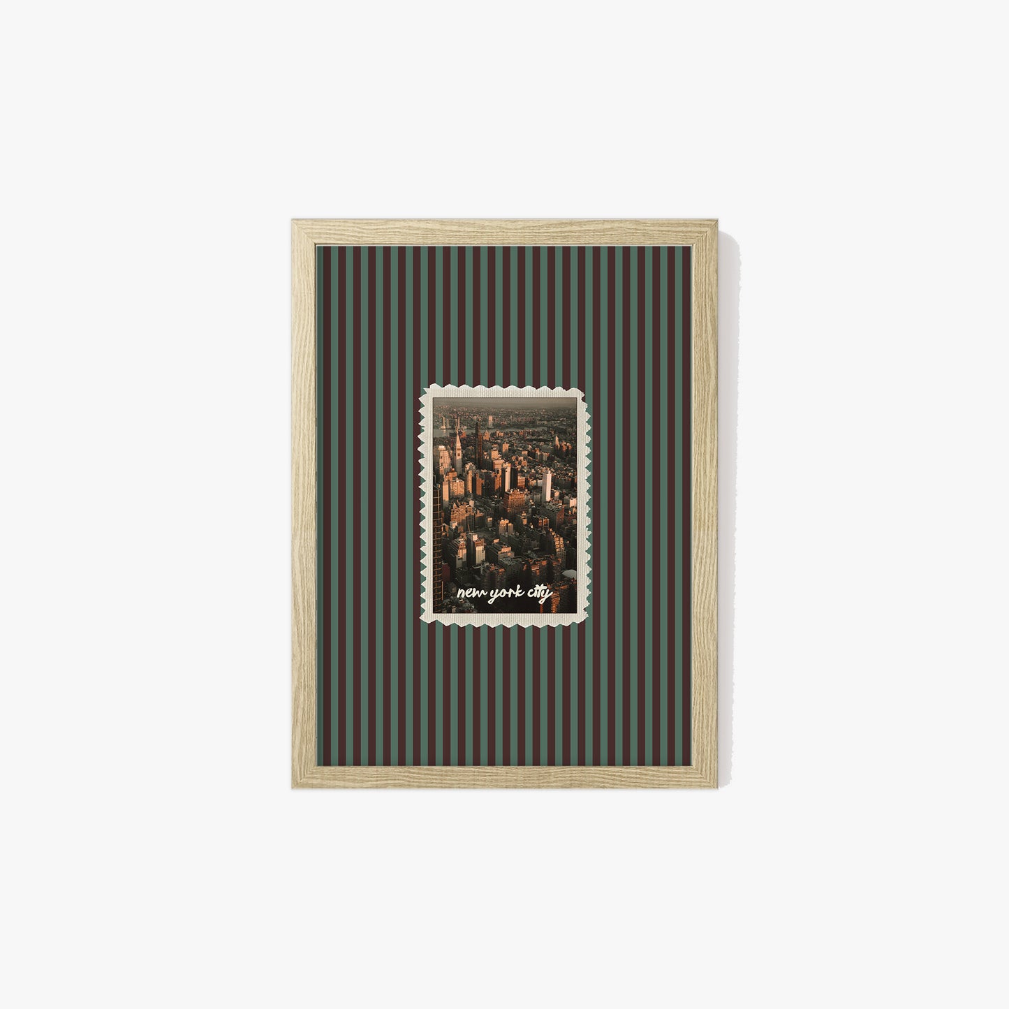 New York City Striped Print