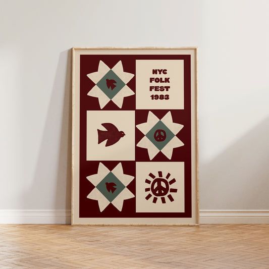 NYC Folk Festival Print