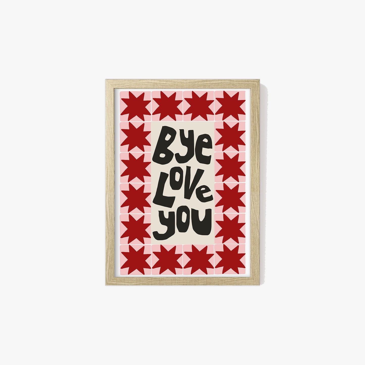 Bye, Love You Patchwork Print