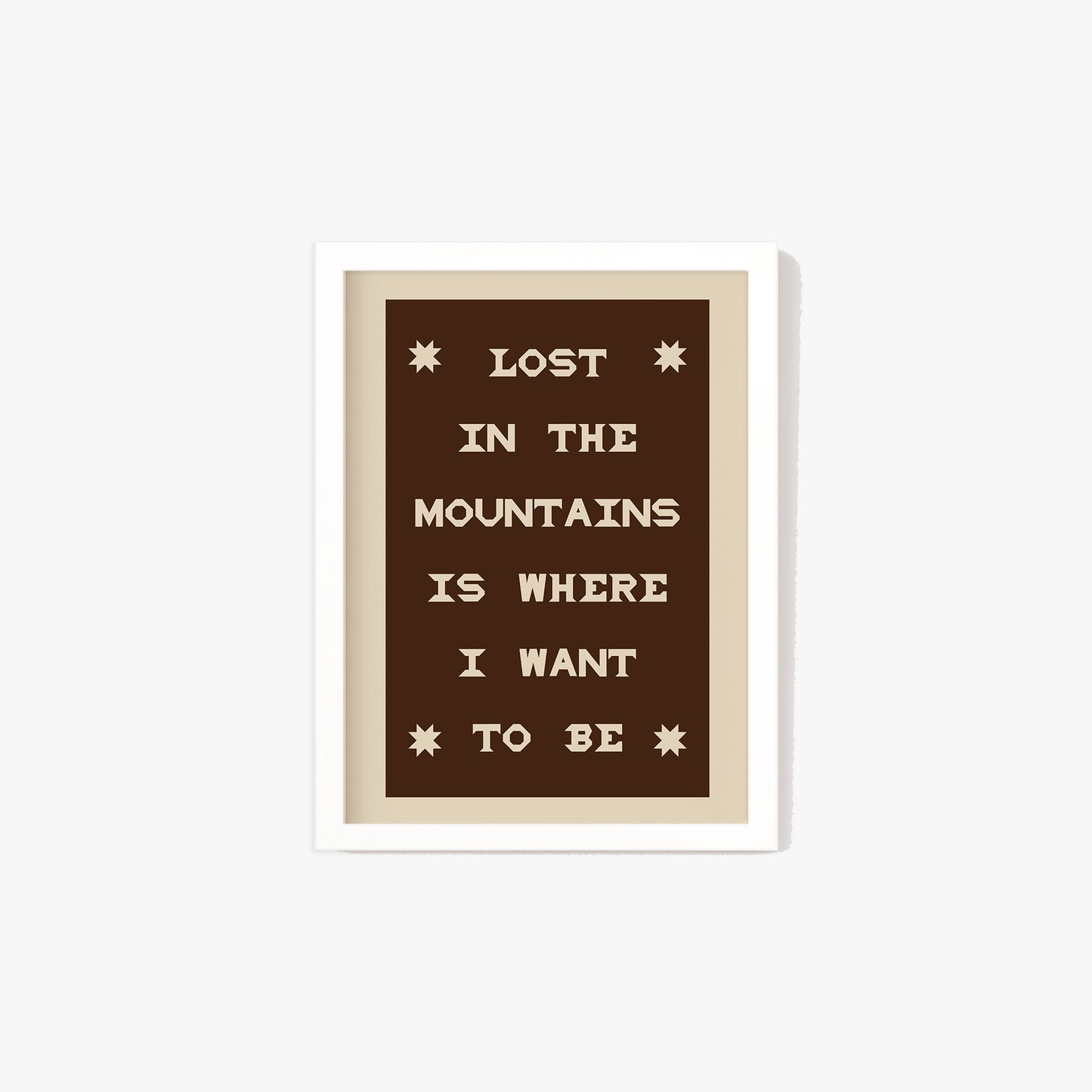 Lost In The Mountains Print